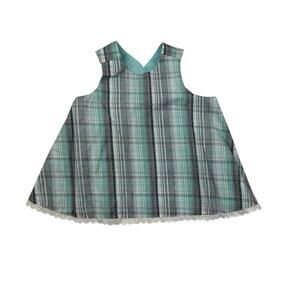 Well Dressed Wolf Aqua Plaid Tunic Top